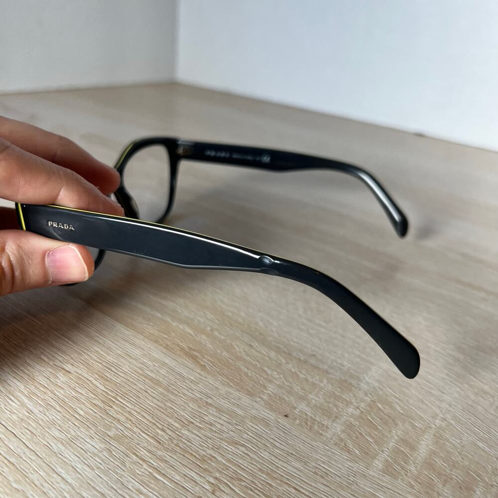 Prada VPR27S UR0-1O1 Eyeglasses Cat Eye Polished Gray Frames 53-17-140 - Picture 8 of 13